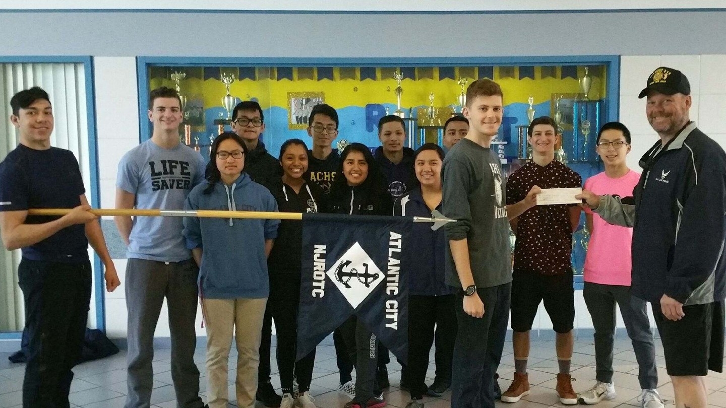The Atlantic City High Schools Navy JROTC unit Travel Fund assistance.